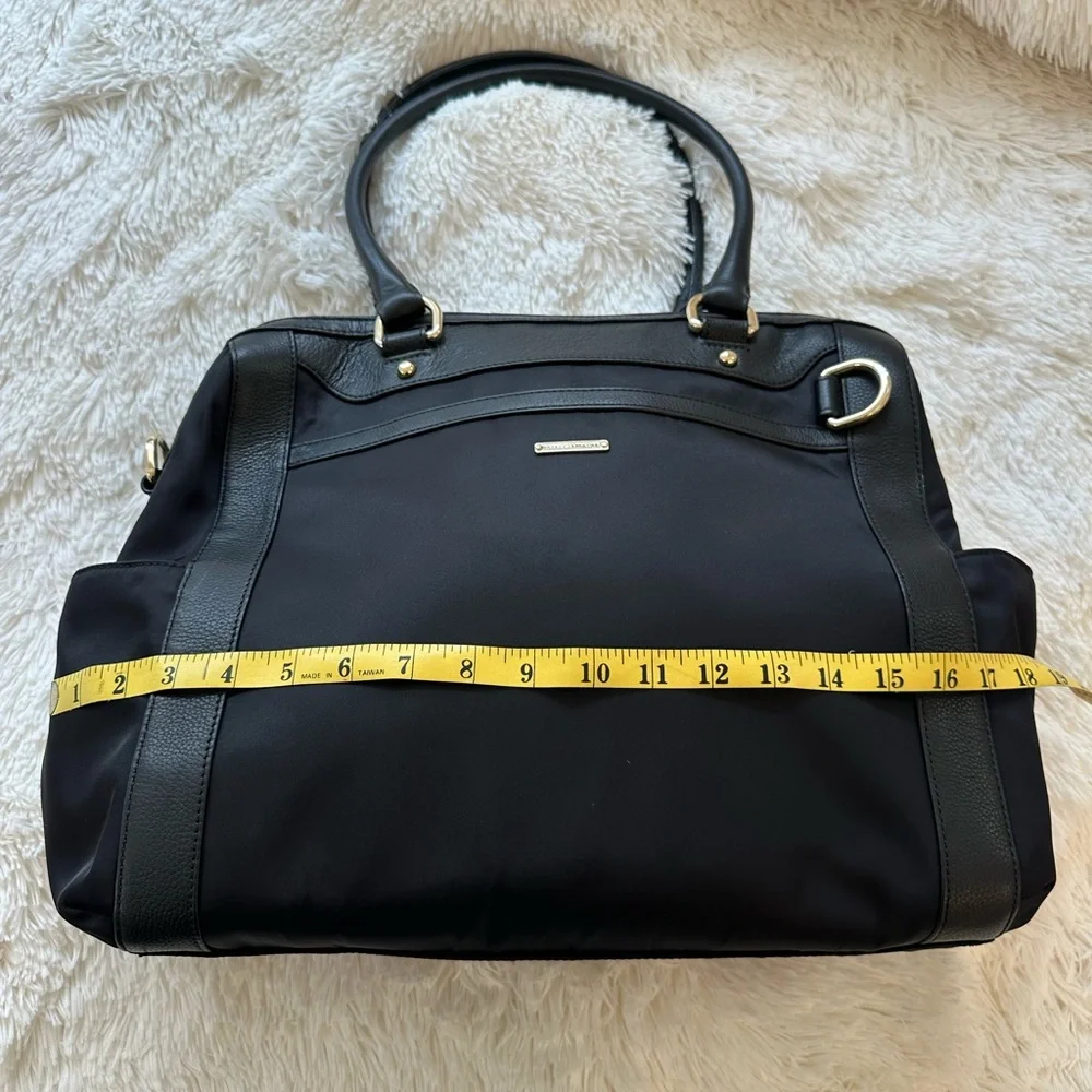 Rebecca Minkoff Knocked Up Diaper Bag Black Nylon Leather Baby Bag NWOT